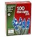 Holiday Wonderland Christmas Light Set, Blue, 100 Mini Lights