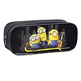 Despicable Me Minions Authentic Licensed Single Zipper Pencil Case (Black)