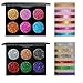 SMTSMT 6 Colors Eye Shadow palettes Shimmer Glitter Eyeshadow Powder Matte Highlighter Eyeshadow Makeup Palette (A)
