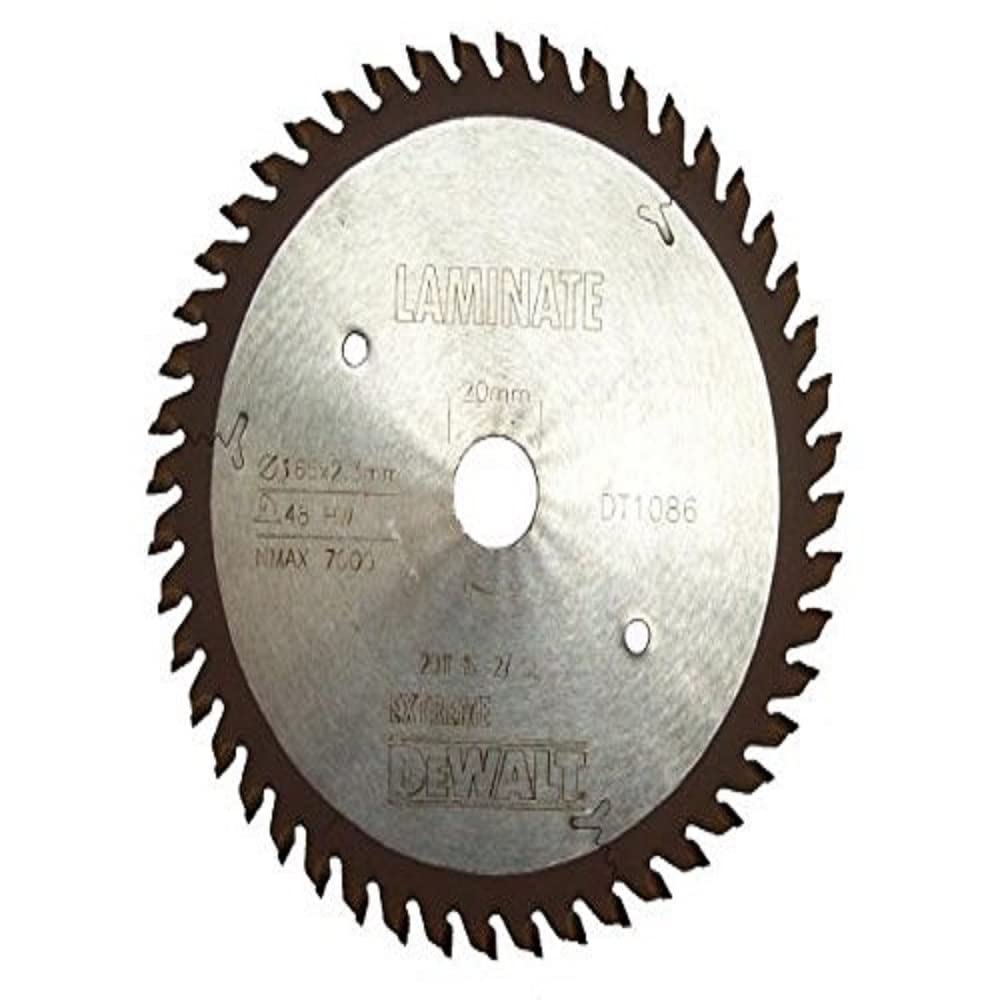 DeWalt DT1086-QZ 165 x 20mm 48-Tooth Extra Fine Extreme Plunge Saw Blade