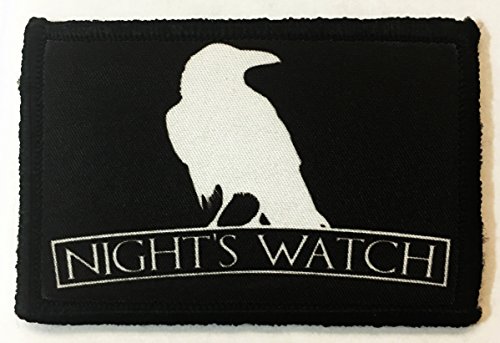 Game of Thrones Nights Watch Morale Military Tactical Hook and Loop Patch 2x3