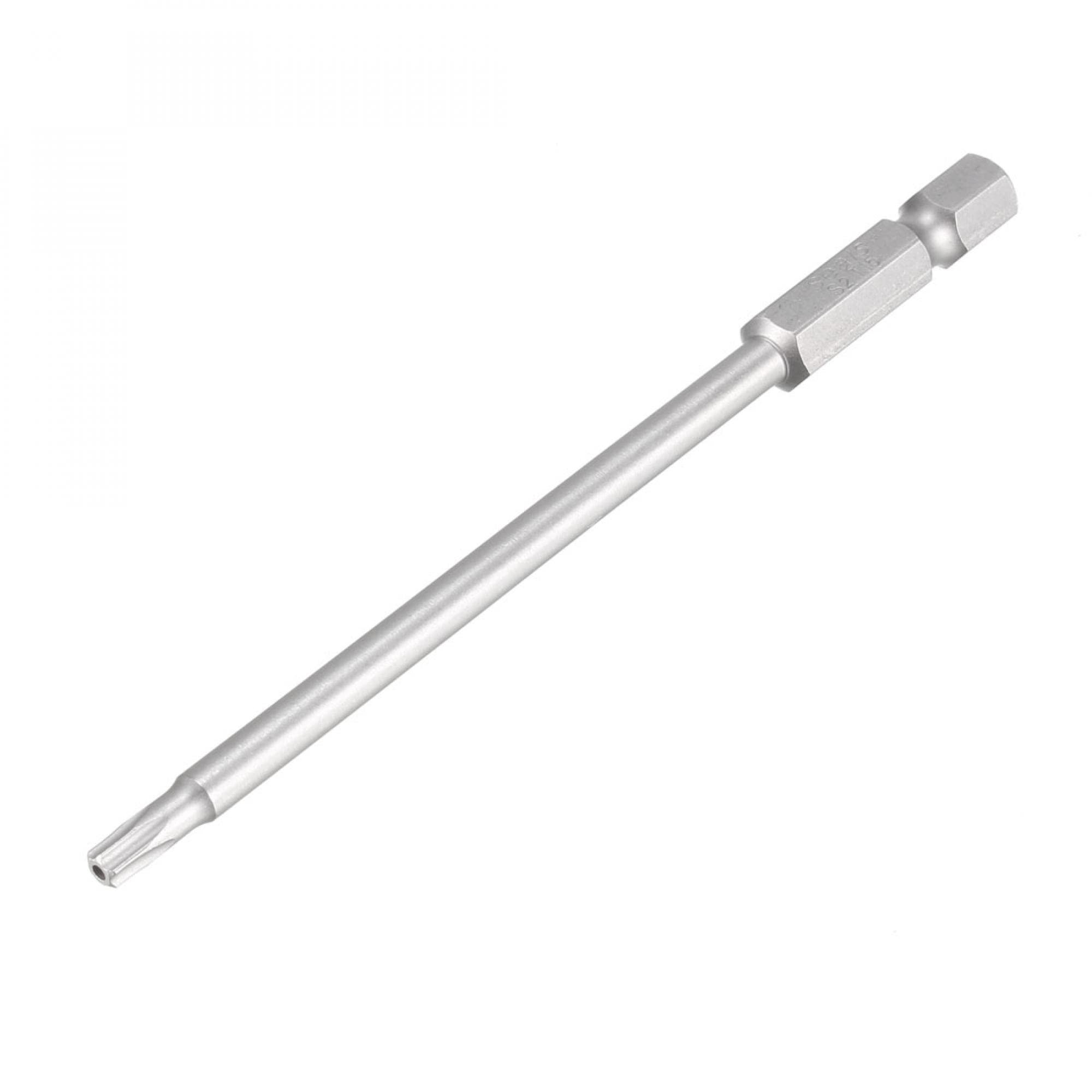 Sourcingmap 100mm Long 1/4" Hex Shank T15 Magnetic Torx Security Screwdriver Bits — image 1