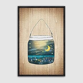 signwin Framed Canvas Wall Art Bottle and Bulb...