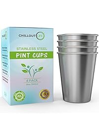 Vasos de acero inoxidable para niños de 8 oz, jueg