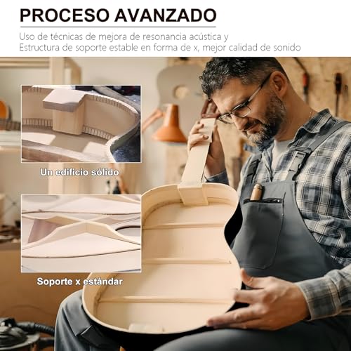 38 inch Electroacústica Guitarra Folk Para Diestros Regalos De Cumpleaños/Regalos De Navidad Con Equalizador, Afinadores, Correas,Cuerdas Para Instrumentos,Plumillas, Abrazadera Triangular Etc.
