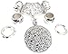 Scarf Jewelry Silver Metal Pendant, Oval Shape Receive in 4 Days
