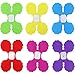 RUBFAC 6pcs Colored Four-Leaf Clover Garland Party Birthday Streamers Tissue Paper Hanging Flower Garland for Party, Classroom Decoration