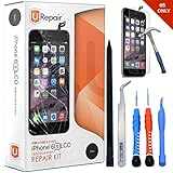 iPhone 6s Screen Replacement Black LCD Premium Complete Repair Kit with Tools -Easy Manuals Videos and Instructions with Glass Screen Protector,3D Touch 6s New Touch Panel Display Digitizer Assembly