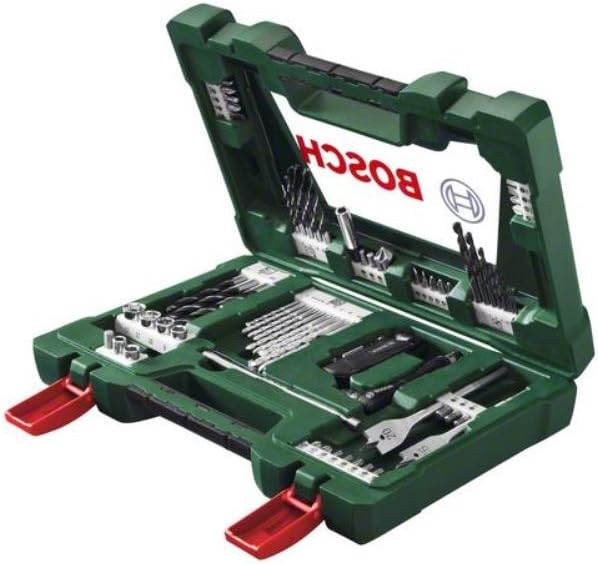 Bosch 2607017307 "V-Line" Drill Screwdriver Bit Set, 0 V, Green, Set of 68 Piece