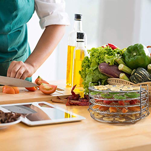 Food Dehydrator Stand Racks for Air Fryer, Pressure Cooker, Oven and Ninja Foodi 6.5 & 8 qt, Food Grade Stainless Steel Drying Rack Stacker Trays
