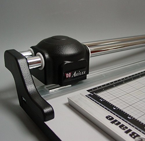 Akiles Roll@Blade 3615 High Precision Rotary Trimmer, 36" x 15" (914mm x 381mm) Table Format, 36" (914mm) Max. Trimming Length, 15 Sheets (20 lbs Paper) Cutting Capacity, Up to 2.0mm Thick