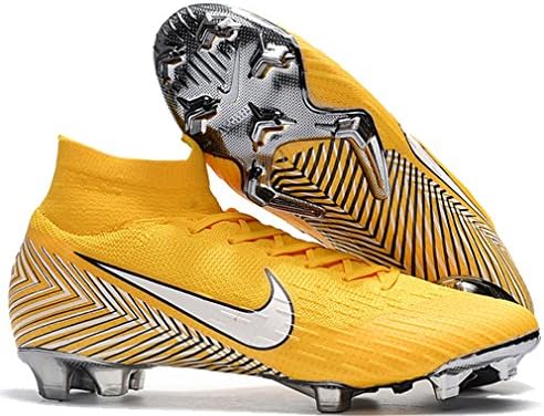 Ninakova2018 Men's High Ankle Soccer Cleats Mercurial Superfly 360 Elite FG Neymar Jr Yellow