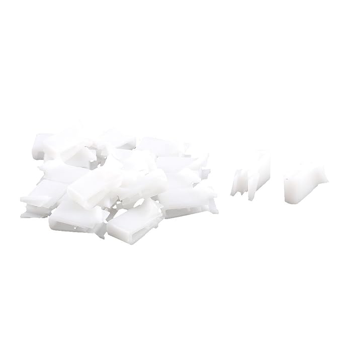 uxcell 20Pcs Off White Car Instrument Panel Dashboard Plastic Retainer Clip