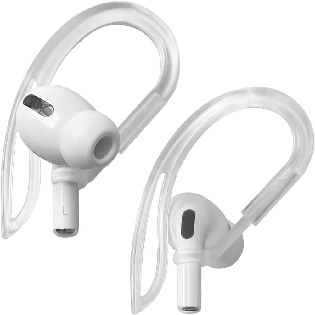 Ear Hooks Compatible with AirPods Pro [Multi-Dimensional Adjustable] Accessories Compatible with Apple AirPods (Transparent)
