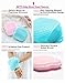 InfantCo Ultra Soft Silicone Bath Scrubber Sponge | for Baby and Dryskin (Baby Pink)