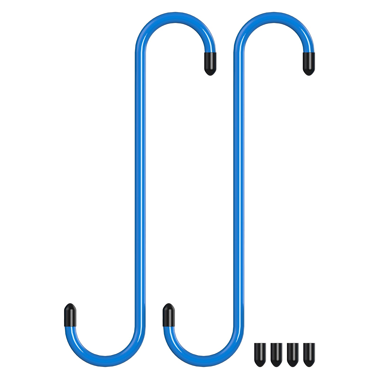 Photo 1 of Bac-kitchen 2 Pcs Brake Caliper Hangers Brake Caliper Hooks with Rubber Tips Automotive Tool for Braking, Bearing, Axle and Suspension Work (2pcs Blue)