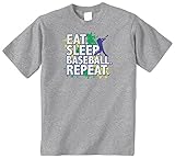 Threadrock Big Boys' Eat Sleep Baseball Repeat Youth T-Shirt