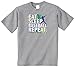 Threadrock Big Boys' Eat Sleep Baseball Repeat Youth T-Shirt