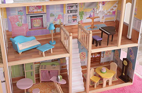KidKraft Puppenhaus Majestic Mansion aus Holz mit Möbeln und Zubehör, Spielset mit Garage und Aufzug für 30 cm Puppen, Spielzeug für Kinder ab 3 Jahre, 65252 - Exklusiv bei Amazon – Bild 8