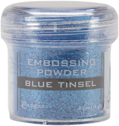 Ranger Blue Tinsel-Embossing Powder, Acrylic, Multicolour, 4.44x4.44x4.44 cm