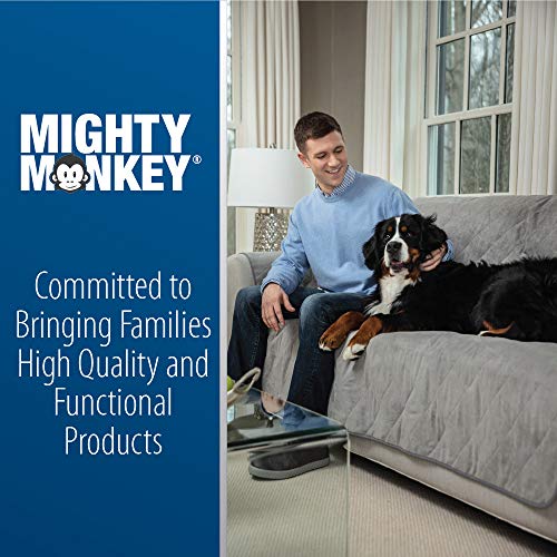 MIGHTY MONKEY Premium Water and Slip Resistant Futon Slipcover, Seat