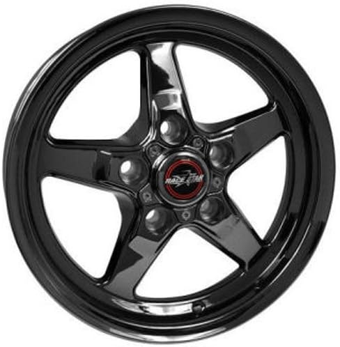 Race Star Industries 92-537240DSD Racestar Industries 92 Drag Star Dark Star Black Chrome Wheels