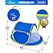 Campela Baby Travel Beach Tent for Infant and Babies - Mosquito Net and Sunshade Portable Newborn Crib Baby Bed Dome Pop up Sun Shelter Anti UV Sun Protection Factor 96.6%
