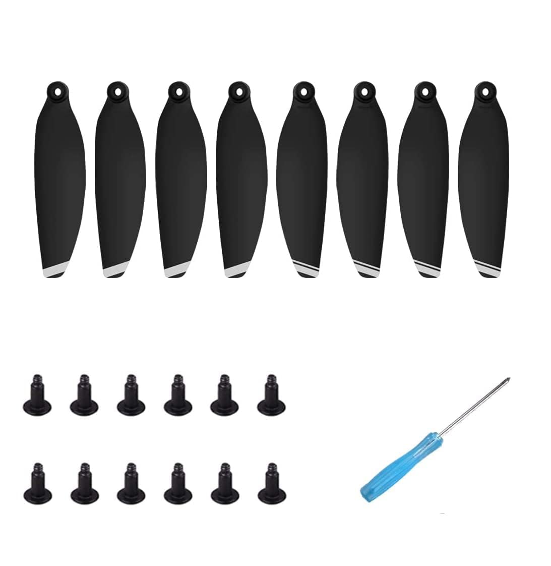 Tiardey Propellers, Original Accessory Partfor Replacement Low-Noise and Quick-Release Blades(Silver edge)