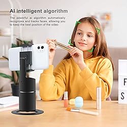 Auto Face Tracking Tripod, 360° Rotation Phone