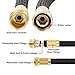Crenova 100ft Garden Hose Expandable Hose with Double Latex Core, Solid Brass Connector, Expanding Garden Hose with 7 Function Metal Spray Nozzle