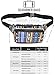 Fanny Pack Belt bag - Crossbody Waist Bag for Men or Women - Hands-Free, Waterproof Large Bumbag for Hiking, Running, and Travel (Gray Boho Aztec)