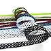 DELELE Athletic Flat Shoe Laces: Double Layer Colorful Twill Shoelaces 2 Pair