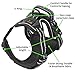 Dog Harness No Pull No Choke Adjustable Vest, Car Safety, Easy Control for Walking Hiking, 3M Reflective Oxford Material, Durable, Breathable - Small,Medium, Large & Extra Large Dog & Puppy L-Black