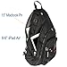 Larswon Sling Backpack, Sling Bag Laptop, Crossbody Bag Men, Shoulder Bags Black