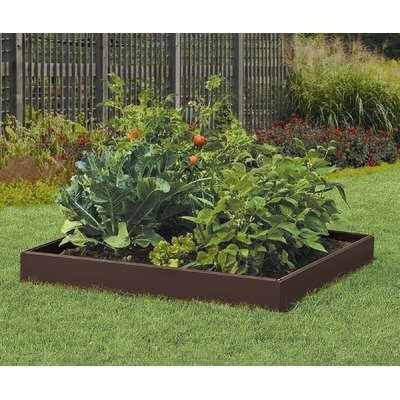 Suncast RB448H 46-Inch by 46-Inch by 5-1/2-Inch 4 Panel Resin Raised Garden Kit
