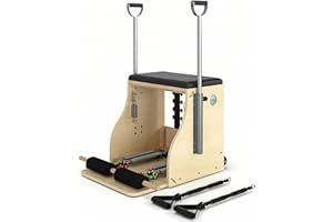 STSERT ZONE Pilates Chair, Split-Pedal Stability Pilates Combo Chair with Handles,Resistance Bands Chair Pilates Reformer Machine,Yoga Fitness Trainer,Pilates Equipment for Home Studio Use