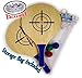 Matty's Toy Stop Deluxe Wooden Paddle Ball Game Set with 3 Solid Rubber Balls & Mesh Storage Bag