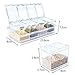 Clear Seasoning Box - 4 Piece Clear Spice Box Storage Container,band Cover and Spoon