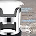 French Press Coffee Maker, FlatLED Coffee/Tea Maker, 304 Grade Stainless Steel Filter, 3 Level Filtration System, Heat Resistant High Borosilicate Glass, Protecting Black Base & handle (20 oz)