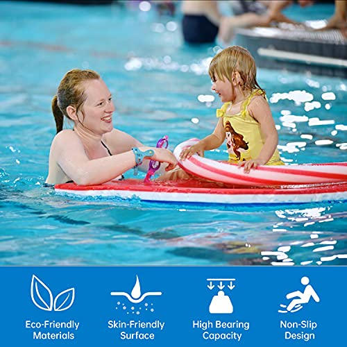 Floating Water Pad for Lake, X&T Large Soft Floating Island with Bungee