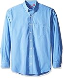 IZOD Men's Big and Tall Essential Check Long Sleeve Shirt, American Dream, 3X-Large Big