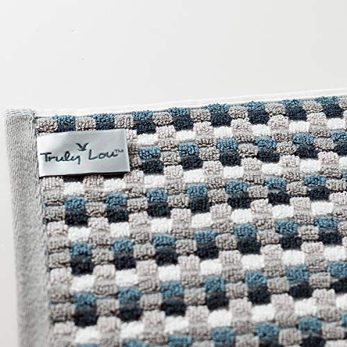 Truly Lou Harbor Stripe 100 Cotton Towel Set, Textured Bath Towel Set