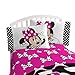 Disney Minnie Mouse Dots Are New Black Microfiber 4 Piece Full Sheet Set