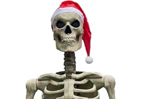 onexiyi 420D Nylon Santa Hat for 12 Foot Skeleton Christmas Hat Statues Giant 48" Round Cir 12 Ft Skeleton Accessories