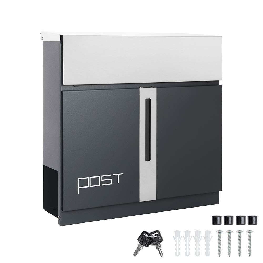 Cassetta Delle Lettere Condominiale Maildrop 6 - Acciaio, 6 Scomparti Con Serratura, Antracite - Foto 9