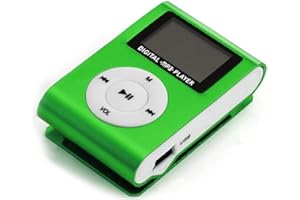 Portable MP3 Music Player Metal Clip-on with LCD Screen Support TF Card Wide Application