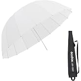 Godox UB-105D 41.3" 105cm Parabolic Deep White Studio Soft Light Umbrella | Translucent Shoot Through Umbrella for Photography Video Studio Shooting Speedlite Flash