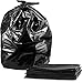 Tasker 64 Gallon Trash Bags Heavy Duty (Value-PACK 50 Bags w/Ties) 64 Gallon Trash Bags | 65 Gallon Trash Bag Heavy Duty Large Black Industrial Garbage Bags | 60 Gallon Garbage Bag