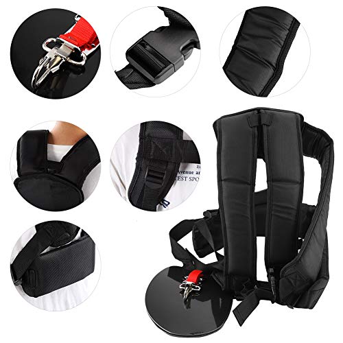 Wifehelper Trimmer Double Shoulder Strap Mower Nylon M-Shaped Belt for Brush Cutter Garden Patio