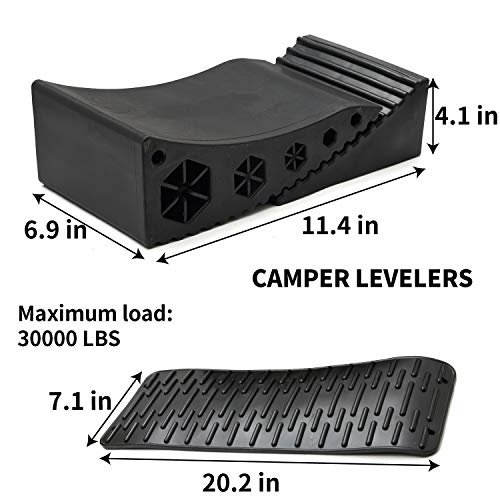 Homeon Wheels Camper Leveler RV Leveling Blocks Work for Camper